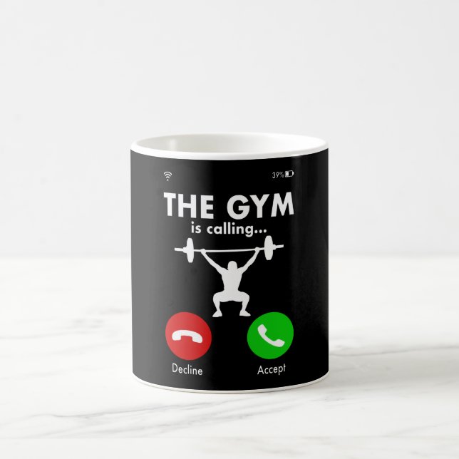 Mug Gymnase Powerlifting Bodybuilding Dit Cadeau (Centre)