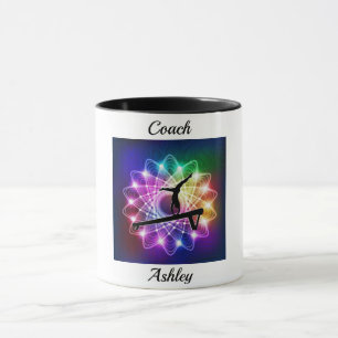 Mug Gymnastique Équilibre de l'entraîneur poutre perso