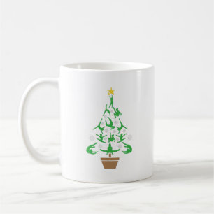 Mug Gymnastique Féminine Sapin de Noël