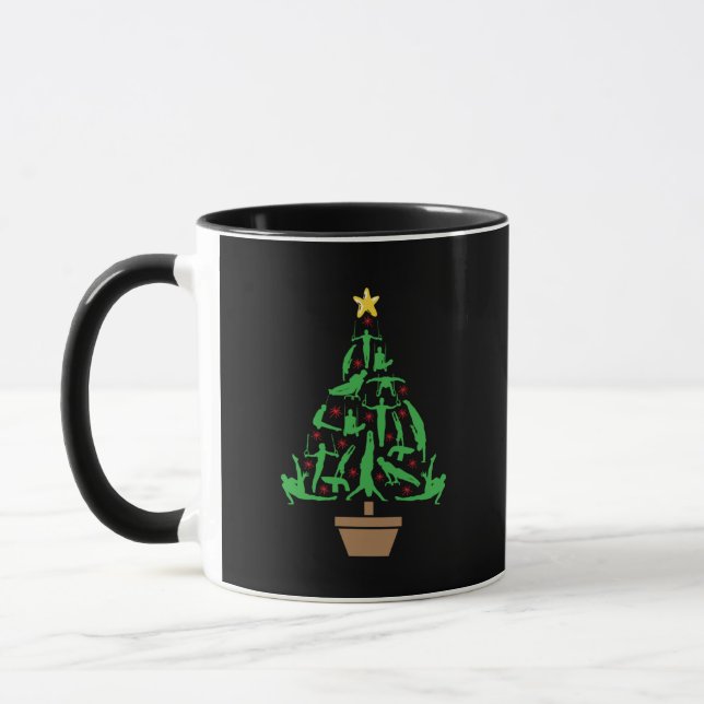 Mug Gymnastique masculine Arbre de Noël (Gauche)
