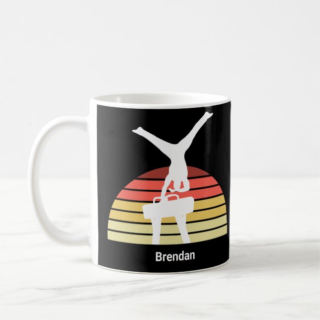 Mug Gymnastique masculine personnalisée Gymnaste de Po (Gauche)