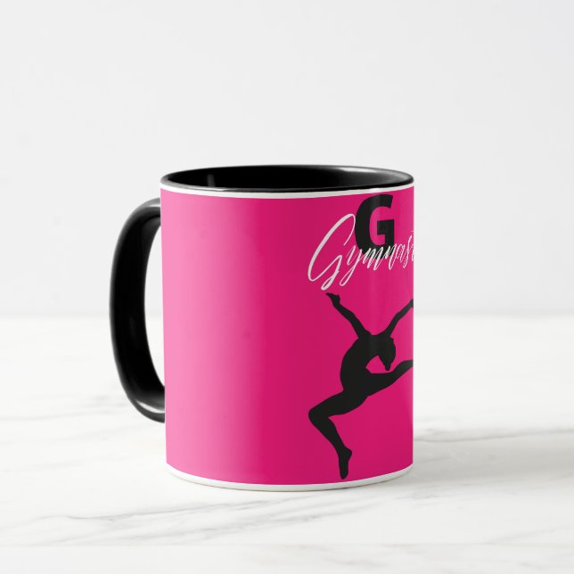 Mug Gymnastique Monogramme G est pour Gymnaste (Devant gauche)
