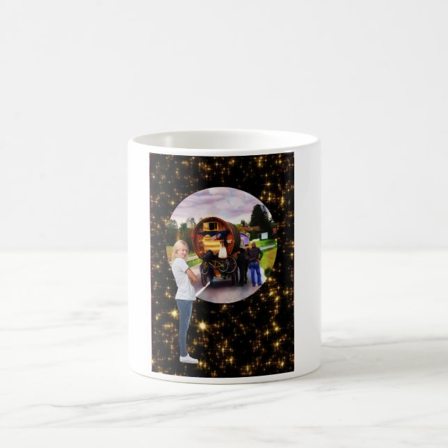 MUG GYPSY CARAVAN AVEC LIVRE DE FILLE COUVRIR DROIT D' (Centre)