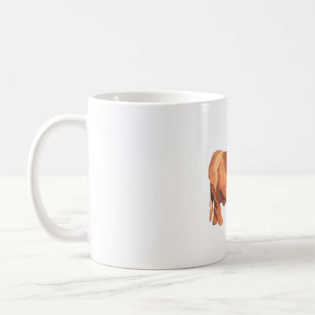 Mug H est pour Highland Cow (Gauche)
