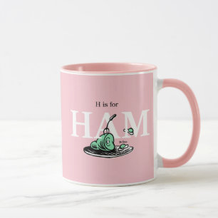 Mug "H pour JAMBON" Conception de l'alphabet