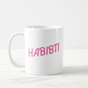 Mug Habibti arabe rose