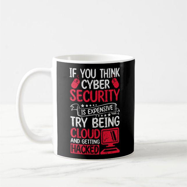 Mug Hacker Blanc Pour Le Cyber-Guerrier Et Hacker Éthi (Gauche)