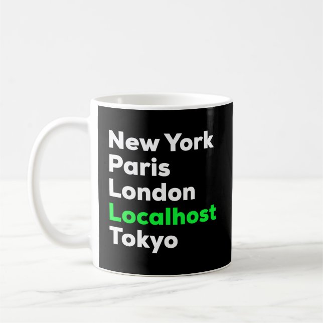 Mug Hacker Cybersécurité Pentester Localhost (Gauche)