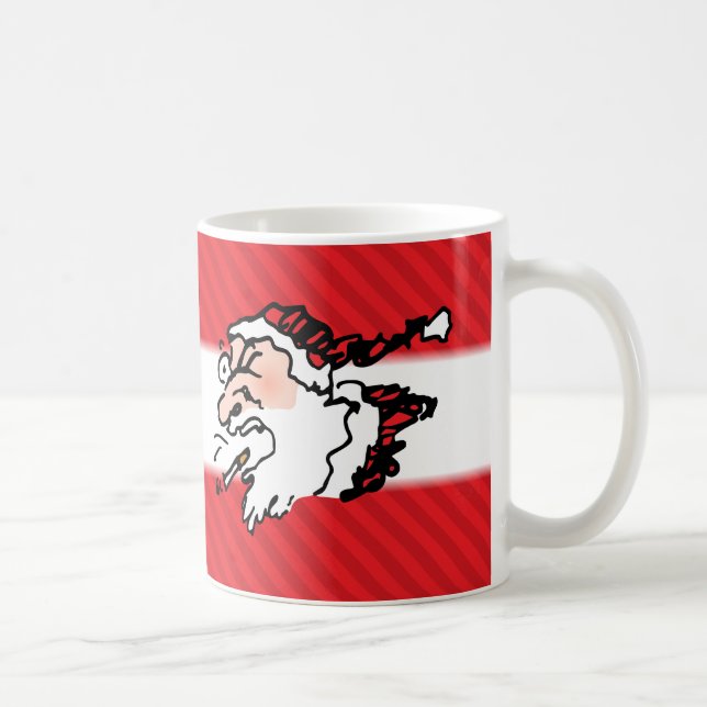 Mug Hackin Père Noël Drôle Cartoon (Droite)