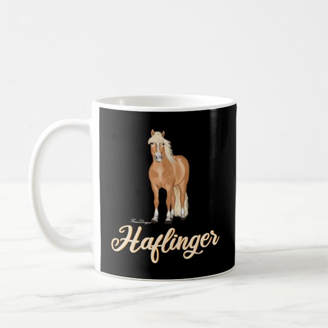 Mug Haflinger Horse Rider Haffi Motif (Gauche)