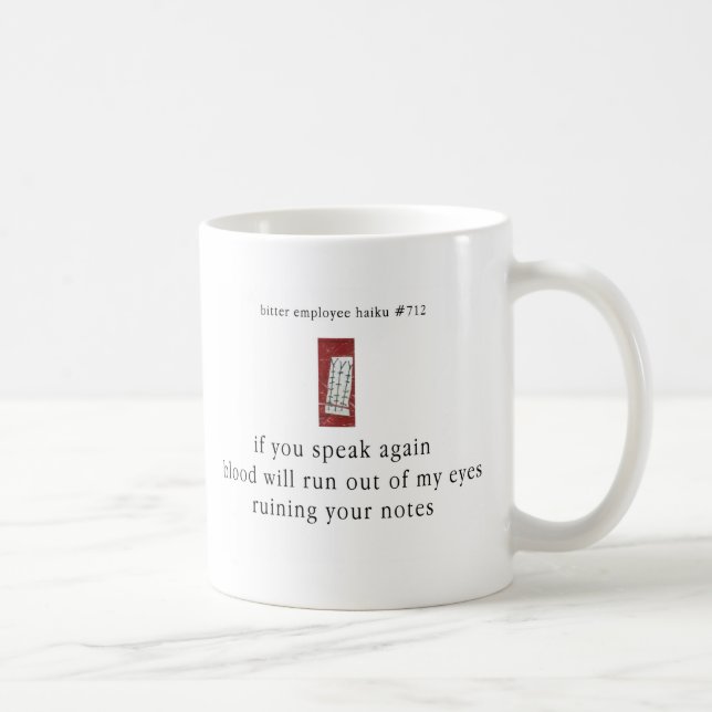 Mug Haiku amer #712 des employés (Droite)