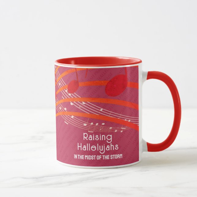 Mug HALLELUJAHS ÉLEVÉE Personnalisée Chrétienne (Droite)