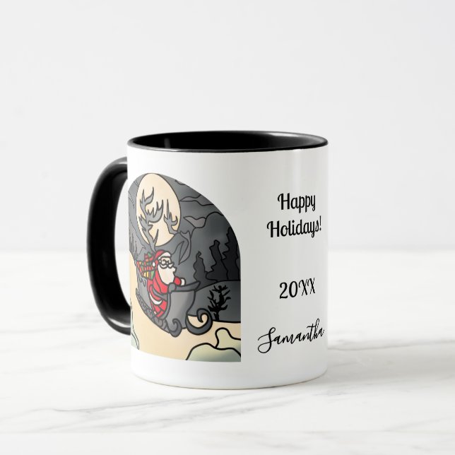 Mug Hallow Rustic Holiday Claus (Devant gauche)