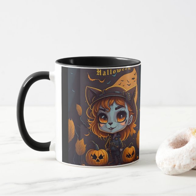 Mug Halloween (Avec donut)