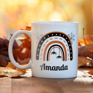 Mug Halloween arc-en-ciel personnalisées Spider