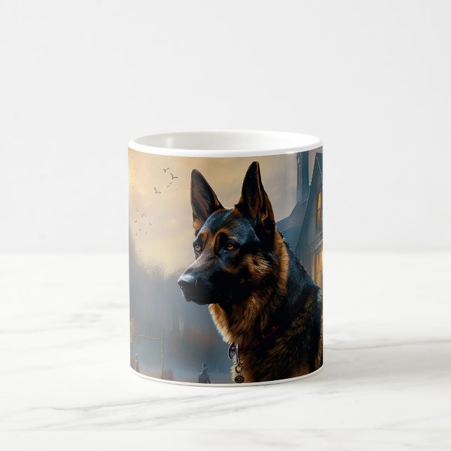 Mug Halloween berger allemand effroi (Centre)