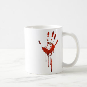 Mug Halloween Bloody Hand Imprimer costume Zombie