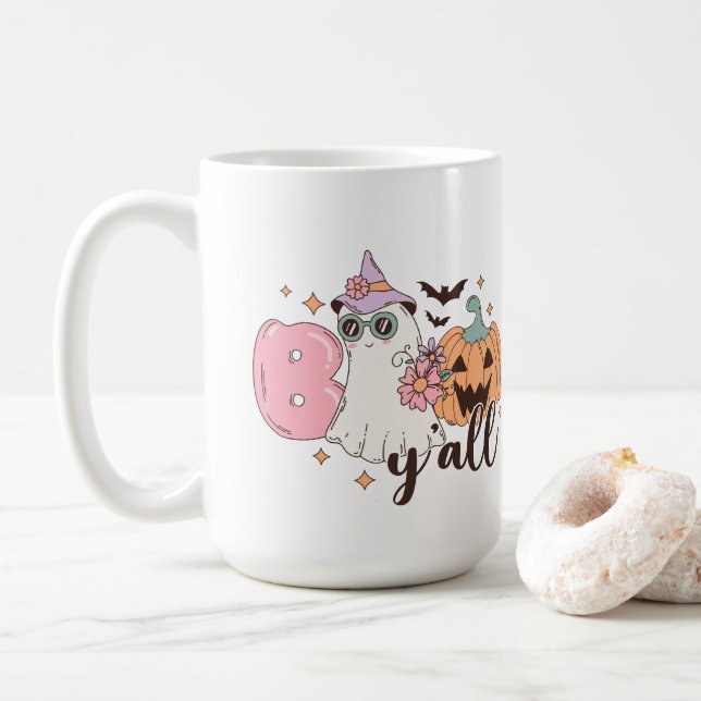 Mug Halloween Boo Y'All (Avec donut)