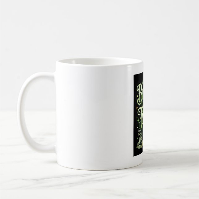 Mug Halloween Brasser des Ennuis Sorcière Chaudron Pot (Gauche)