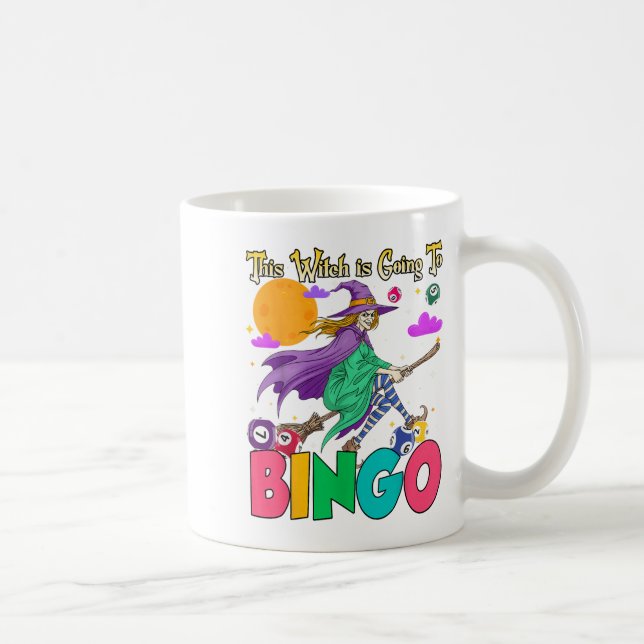 Mug Halloween Cette Sorcière Va Au Bingo (Droite)