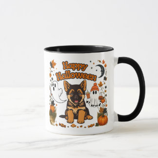 Mug Halloween Chien de Berger Allemand Mignon