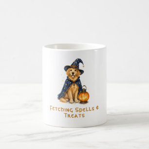 Mug Halloween Chien Magique Retriever Doré