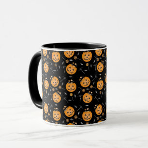 Mug Halloween Citrouille bonbon Bucket Black Orange