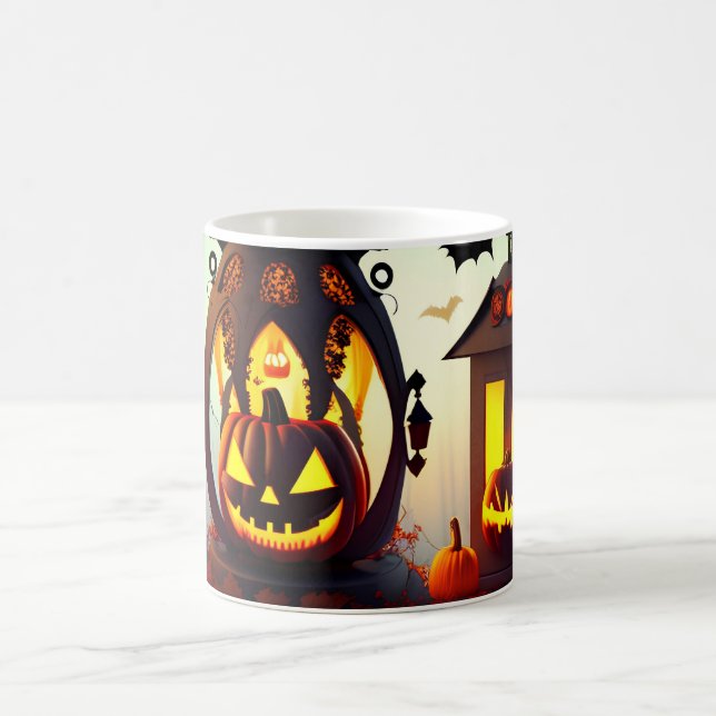 Mug Halloween Citrouille de forêt de merveille personn (Centre)