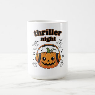 Mug Halloween Citrouille de nuit Thriller