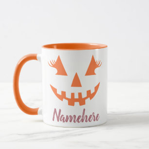 Mug Halloween Citrouille Jack-o'-lantern fille personn