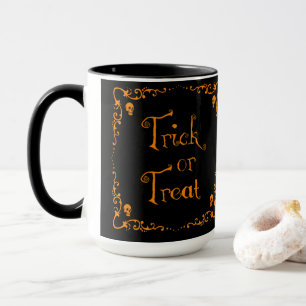 Mug Halloween Citrouille Orange Trick ou traitement