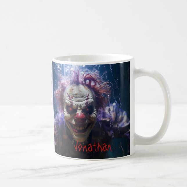 Mug Halloween Clown Déplaisant Personnalisé (Droite)