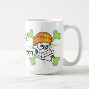 Mug Halloween crâne pirate
