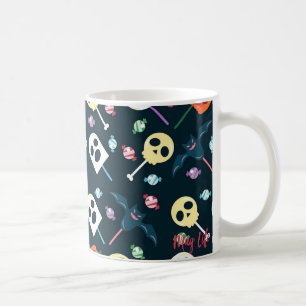 Mug Halloween Crânes et fantômes Motif de bonbons