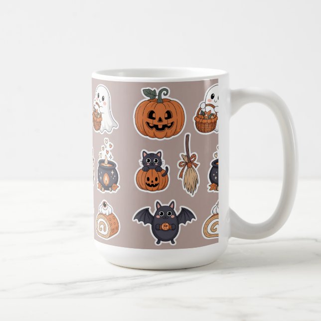 Mug Halloween cute ghost trick and treat (Droite)