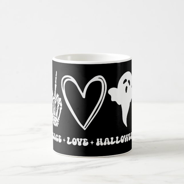 Mug Halloween de l'amour de la paix (Centre)