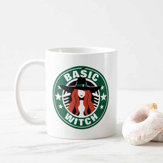 Mug Halloween de sorcière de base pour femmes (Avec donut)