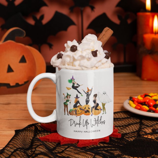 Mug Halloween drôle 'Boire des sorcières' (Créateur téléchargé)
