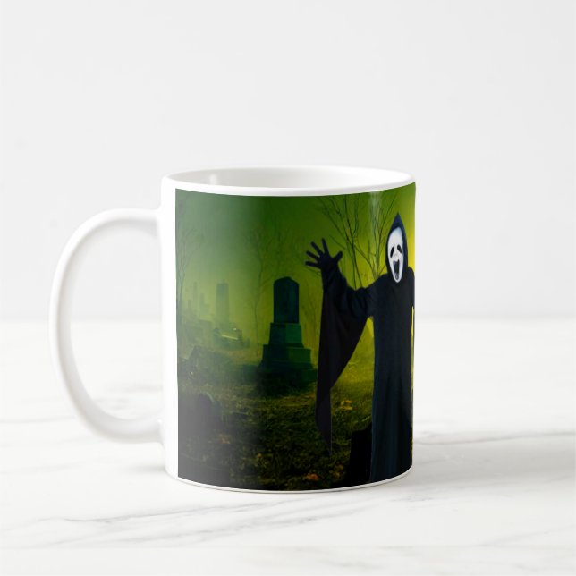 Mug Halloween effrayant. (Gauche)
