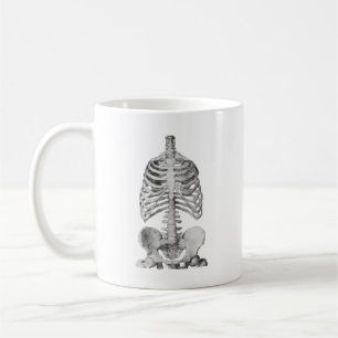 Mug Halloween Éffrayant Skeleton Bones Rib Cage