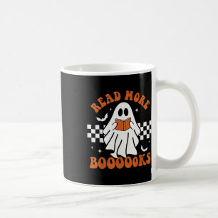 Mug Halloween Funny Teacher Cute Livres Ghost Read Mo