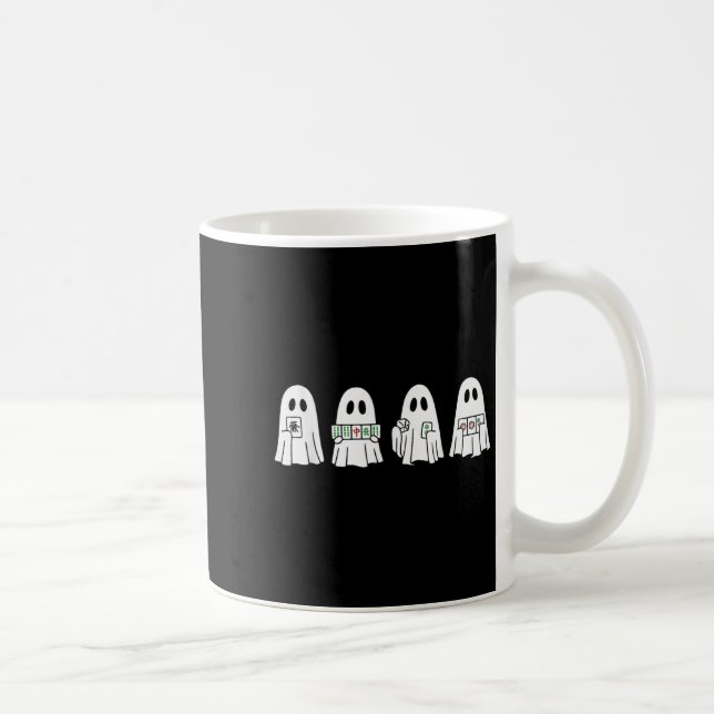 Mug Halloween Ghost Playing Mahjong Soky Season Game D (Droite)