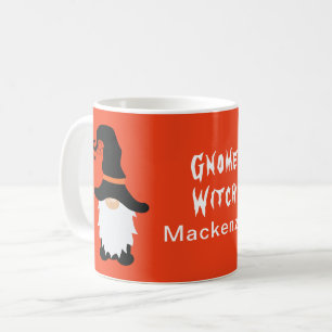 Mug Halloween Gnome Witch White Hair Beard Ajouter un