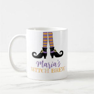 Mug Halloween jolie sorcière Whimsical chaussures sorc