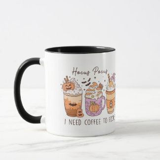 Mug Halloween le hocus pocus a besoin de café pour se 