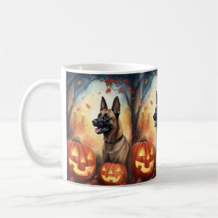 Mug Halloween Malinoi Belge Avec Peur Citrouille