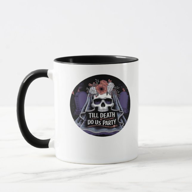 Mug Halloween Mariage Mariage Éffrayant parti Hallowee (Gauche)