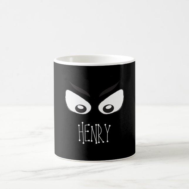 Mug Halloween mignon Éffrayant yeux fantôme Whimsical (Centre)
