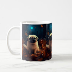 Mug Halloween Pekingese Avec Peur Citrouille