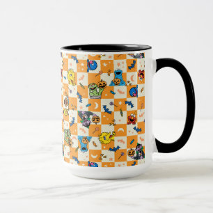 Mug Halloween rue Sésame À damiers Motif